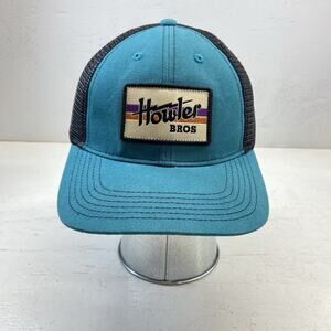 Howler Bros Hat Cap Snapback Trucker Electric Stripe Teal/ Black OSFM GUC